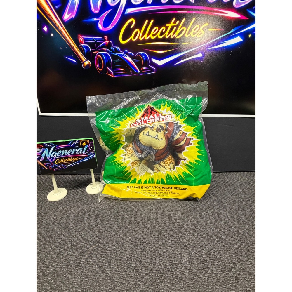 Vintage 1998 Small Soldiers Gorgonites Plush Burger King Toy Sealed New